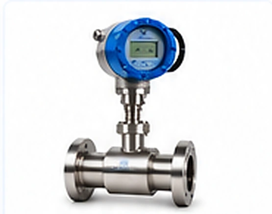 Illustrative blue-head vortex flowmeter configuration